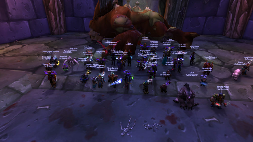 La guilde devant Gluth vaincu