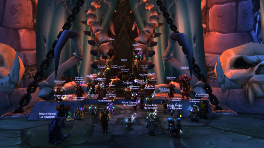 La guilde réunie après la mort de Kel'Thuzad